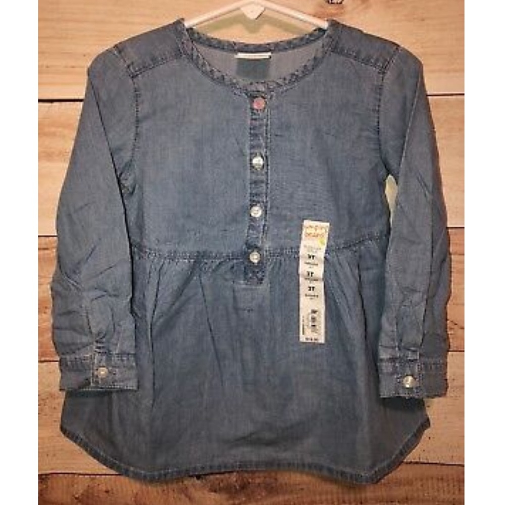 Jumping Beans Dress Sz 3T Button Up Front NWT